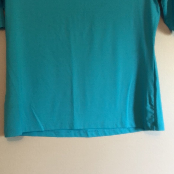 LANDS END Dri-Fit Shirt, size small, turquoise - Picture 7 of 8